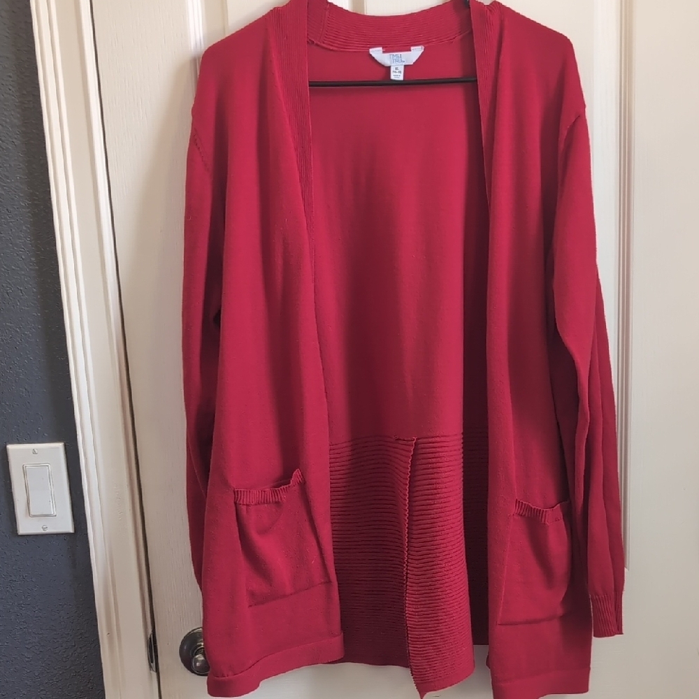 Women's Red Cardigan